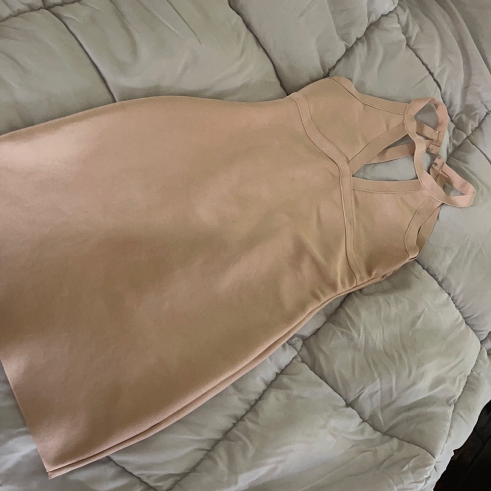 Nude bandage dress